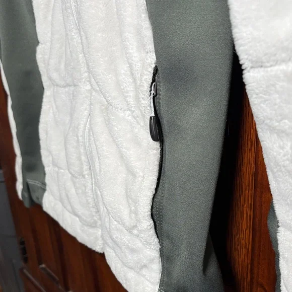 Columbia Omni-heat Women's White and Gray Fleece Jacket Size Small - Picture 4 of 7
